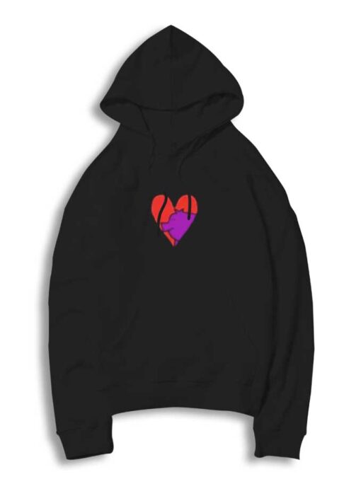 My Small Purple Pig Valentine Logo Hoodie