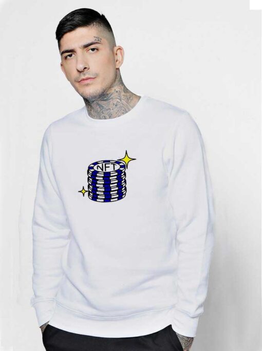 NFT Blue Coins Token Sweatshirt