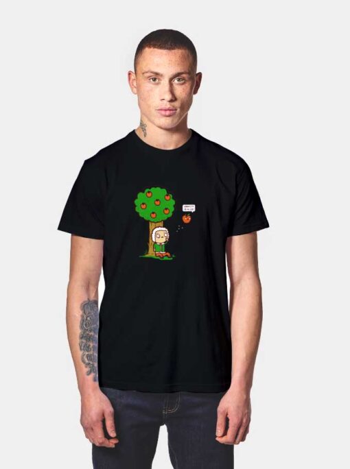 Newton Apple Gravity Is A Lie T Shirt