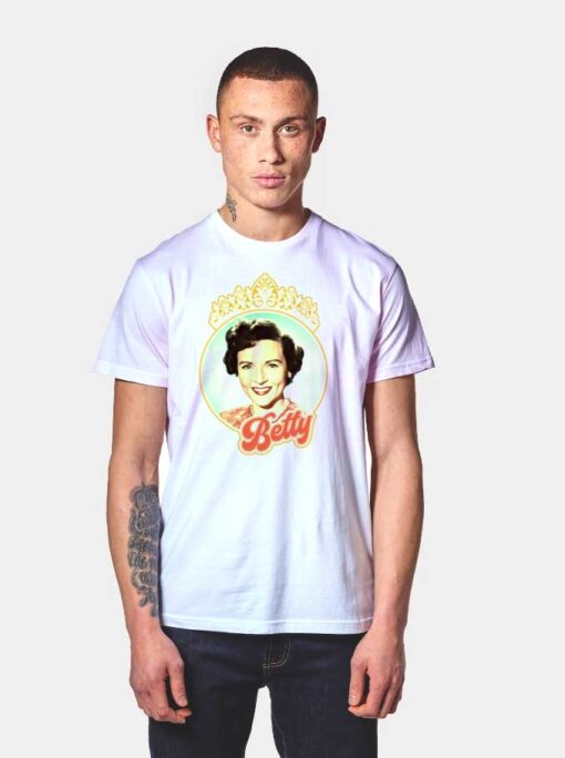 Queen Betty White Logo T Shirt