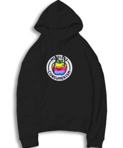 Rainbow Apple Mindless Consumerism Hoodie