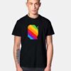 Rainbow Classic Apple Logo T Shirt