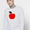 Red Apple Simple Logo Sweatshirt