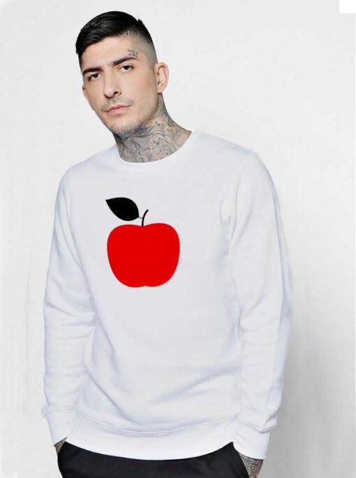 Red Apple Simple Logo Sweatshirt