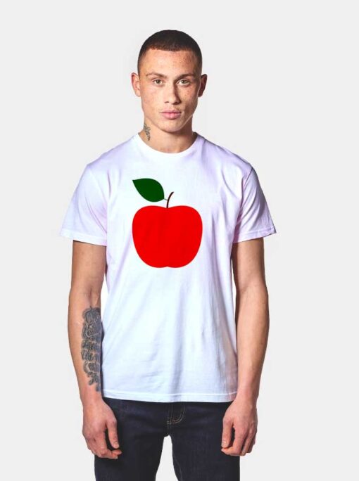 Red Apple Simple Logo T Shirt