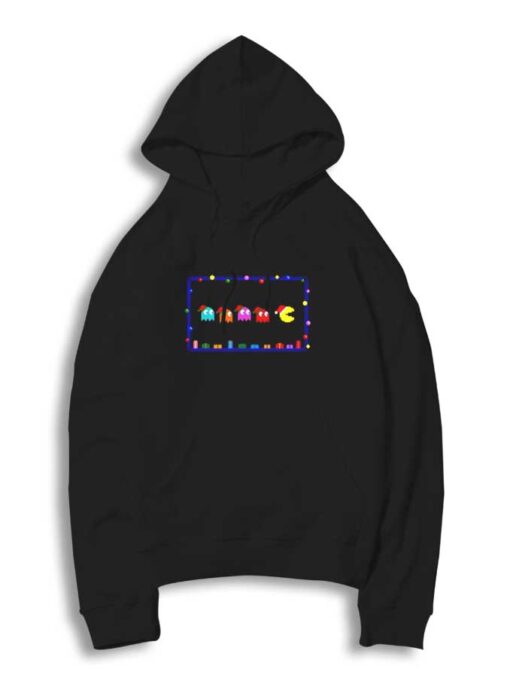 Retro Winter Santa Pac-Man Hoodie