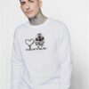 Sad Owl in Love Valentine Sweatshirt