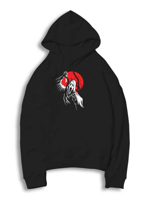 Scream Ghostface Red Moon Tree Hoodie