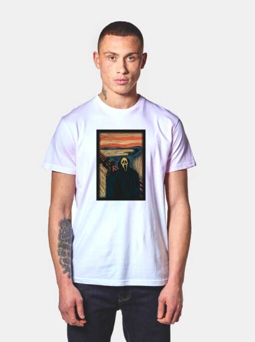 Screaming Ghostface Painting T Shirt