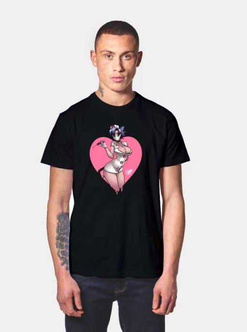 Sexy Anime Valentine Nurse T Shirt