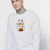 Shokuneko Cat And Fast Food Sweatshirt