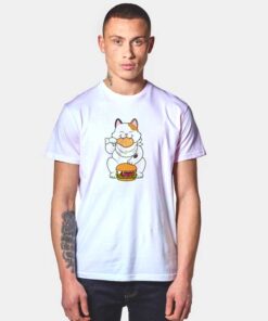 Shokuneko Cat And Fast Food T Shirt