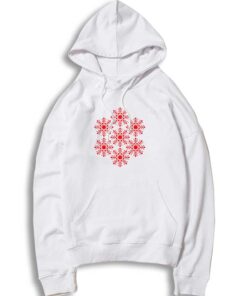 Snow Flake Winter Hexagon Hoodie