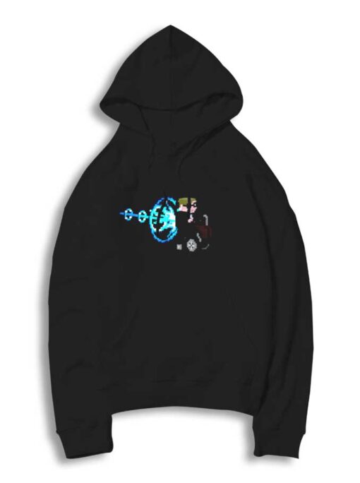 Stephen Hawking Rocket Chair Pixel Hoodie