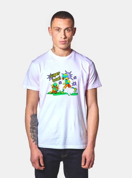 Super Bowl Cartoon Football T Shirt