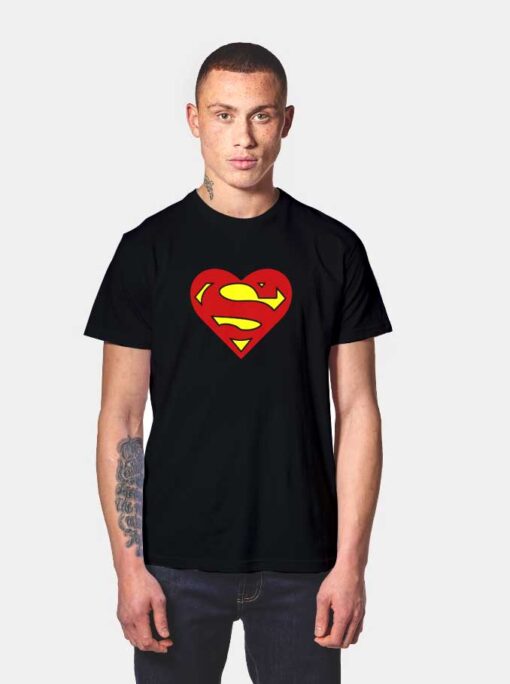 Super Heart Valentine Man T Shirt