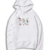 Three Cartoon Snowmen Winter Hoodie