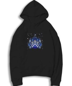 Tiny House Snowy Night Hoodie