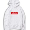 Vaccinated Supreme Red Box Hoodie