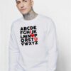 Valentines ABC I Love You Sweatshirt