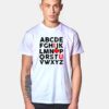 Valentines ABC I Love You T Shirt