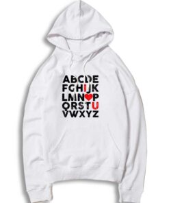 Valentines ABC I Love You Hoodie