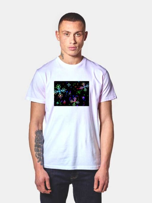 Winter Colourful Snowflakes T Shirt