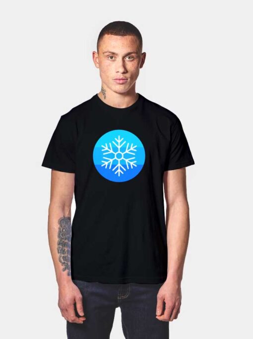 Winter Snow Drop Logo T Shirt