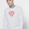 Big Cupid Heart Pixelated Valentine Sweatshirt