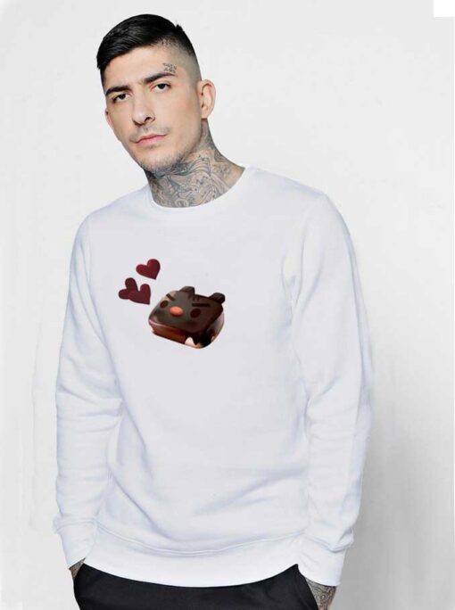 Chocolate Brownie Cat Love Sweatshirt