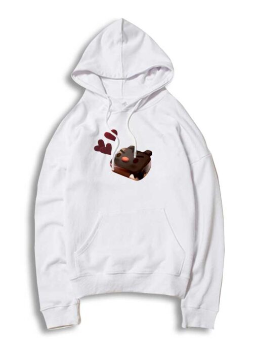 Chocolate Brownie Cat Love Hoodie