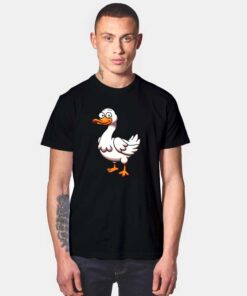 Cute Goose Smiling Face T Shirt