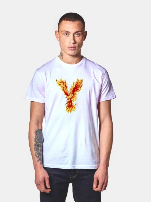 Fire Phoenix Flying T Shirt