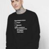 Gamer Relationship Status Checklist Sweatshirt