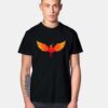 Geometric Phoenix Fire Logo T Shirt