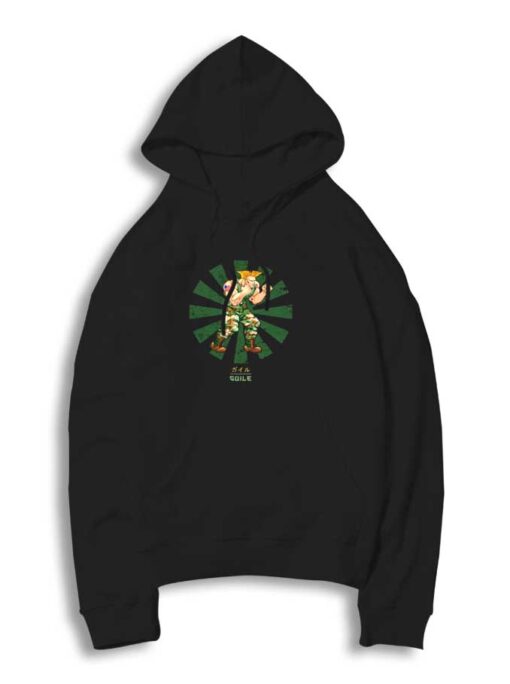 Guile Punk Street Fighter Retro Hoodie