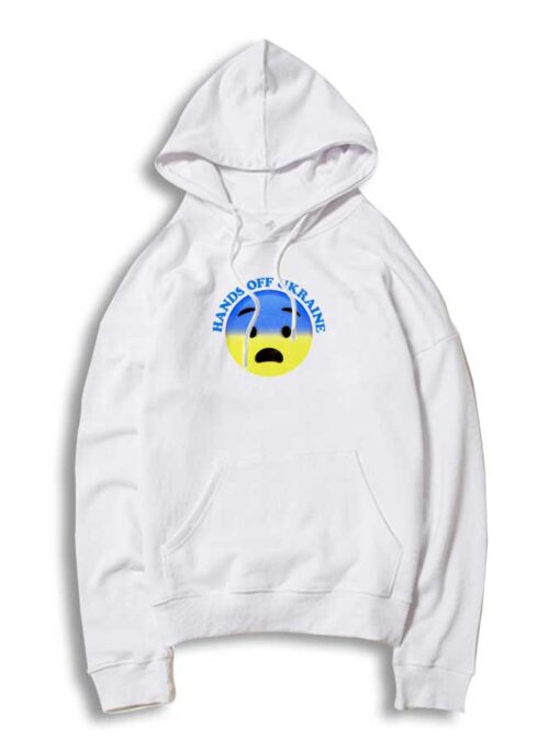 Hands Off Ukraine Emoji Flag Hoodie