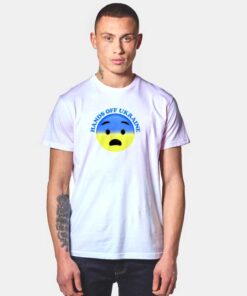 Hands Off Ukraine Emoji Flag T Shirt