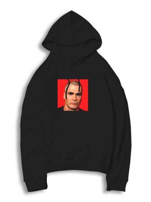 Henry Rollins Red Bald Hoodie