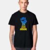 I Stand With Ukraine Fist T Shirt