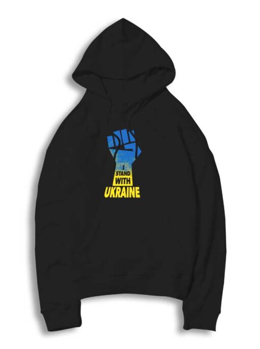 I Stand With Ukraine Fist Hoodie