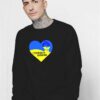 I Stand With Ukraine Love Fist Sweatshirt