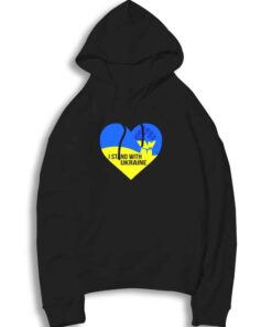 I Stand With Ukraine Love Fist Hoodie