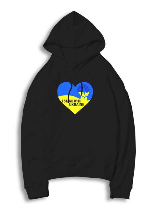 I Stand With Ukraine Love Fist Hoodie