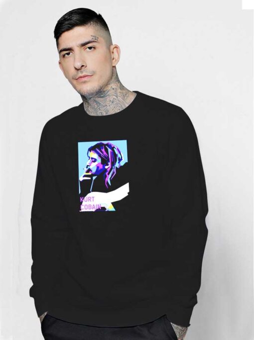 Kurt Cobain Smoking WPAP Sweatshirt