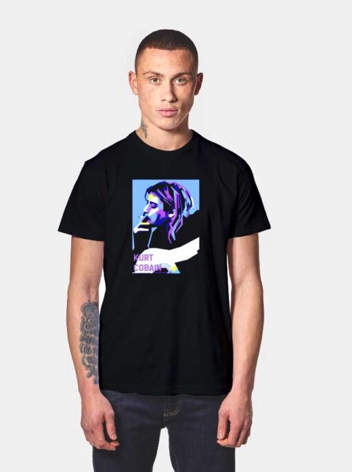 Kurt Cobain Smoking WPAP T Shirt