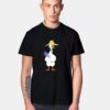 Lavender Goose Flower Gardener T Shirt