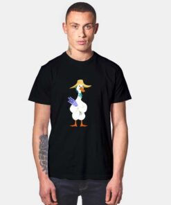 Lavender Goose Flower Gardener T Shirt