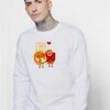 Pancake Valentines You And Me Sweatshirt