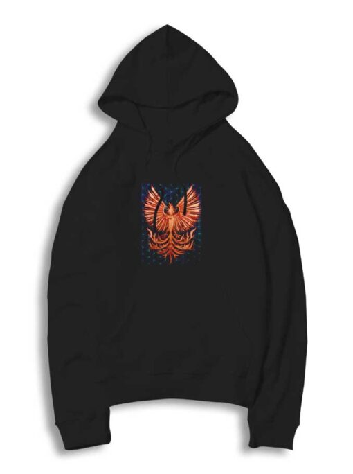 Phoenix Rising Vintage Motive Hoodie